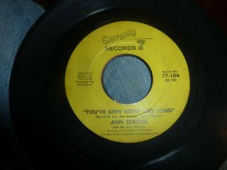 Ann Sexton,  77,  Seventy Seven Records Soul 45,  You 