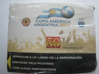 Panini Copa America 2011 Sticker Box 50 Packs Look For Messi Neymar Rookie