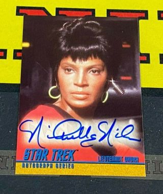 1998 Skybox Star Trek Tos Season 2 A34 Nichelle Nichols As Uhura Autograph