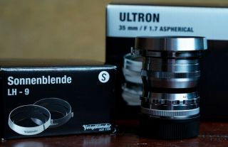 Voigtlander Ultron 35mm F1.  7 Vintage Line Aspherical Sliver Version To Vm Mount