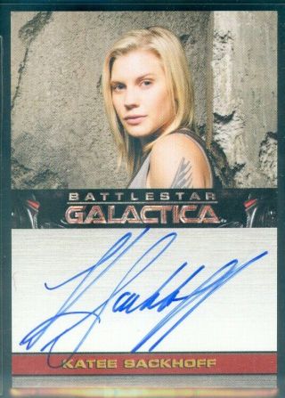Battlestar Galactica Season 4 Katee Sackhoff As Kara Thrace Autograph Card