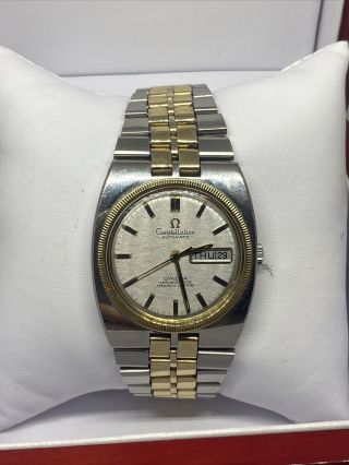 S/s Gold Vintage Omega Constellation Chronometer Automatic Cal 751 168.  045