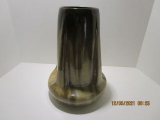 Vintage Large Fulper Vase 10 7/8 " Buttress Arts&crafts Drip Flambe Stangl Prang