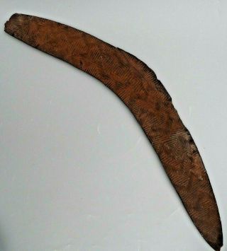 Old Antique Oceanic Australia Aboriginal Kimberley Boomerang Throwing Stick Club