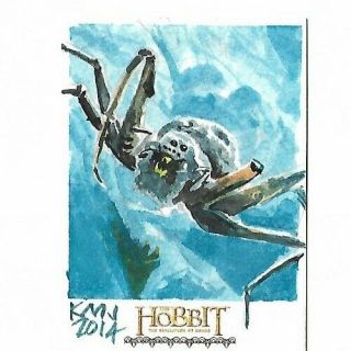 The Hobbit Desolation Of Smaug Artist Sketch Card By Cryptozoic