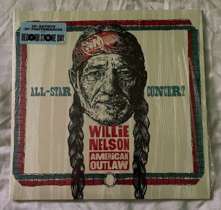Rsd 2021 Willie Nelson American Outlaw All - Star Concert 2 - Lp Record Store Day