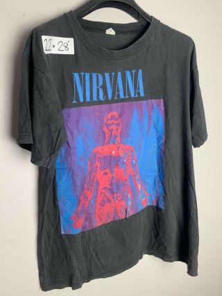 Vintage 1992 Nirvana Sliver Europe Tour Promo T Shirt Tee Xl