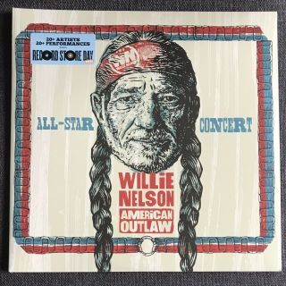 Rsd 2021 Willie Nelson American Outlaw All - Star Concert 2 - Lp Record Store Day