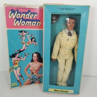 Wonder Woman Steve Trevor Action Figures Fully Poseable Doll Mego Corp Dccomics