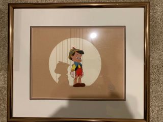 Disney Le 2500 Serigraph Cel Pinocchio On Stage Custom Framed