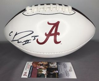 Calvin Ridley Signed Alabama Crimson Tide Nike Logo Football W/ Jsa