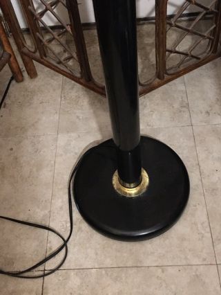 Vintage Black Lotus Flower Floor Lamp 2