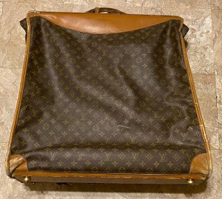 Vtg Louis Vuitton Monogram Garment Luggage Bag