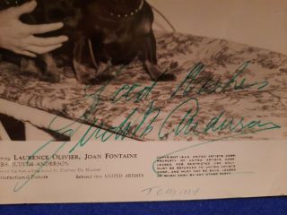 Judith Anderson Signed 8 