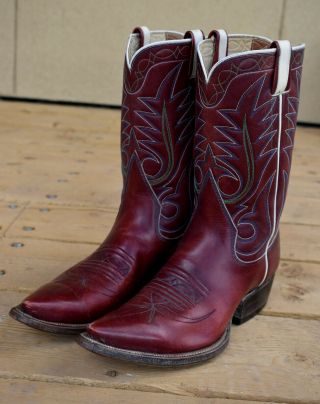 Vintage Ray Jones Handmade Cowboy Boots
