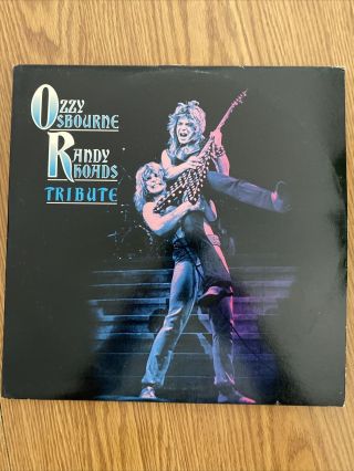 Ozzy Osbourne Randy Rhodes Tribute Vinyl Lp 2 Album First Pressing (blue Label)