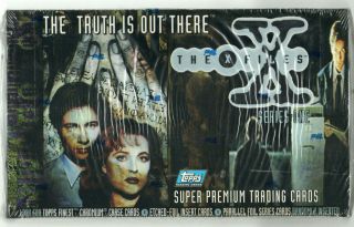 1995 Topps The X - Files Series 1 Premium Card Box/chromium/foil 36 Packs