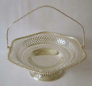A Good Sized Antique Heavy Sterling Silver Fruit Bowl Chester 1911 632 Gms