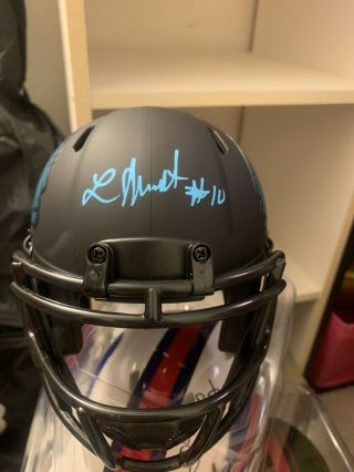 Laviska Shenault Jacksonville Jaguars Signed Eclipse Mini Helmet Beckett