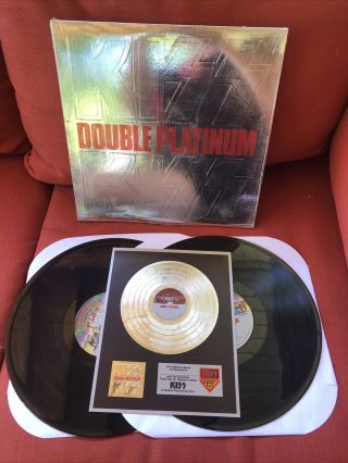 Kiss Double Platinum 2 Lp W/insert Ex Vinyl In Shrink Orig 1977 Nblp 7100 2
