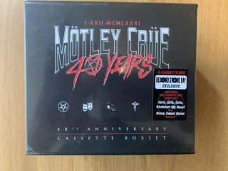 Motley Crue 40th Anniversary Cassette Box 2021 Record Store Day Rsd Rare