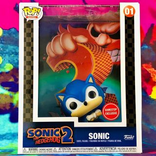 Sonic Gamestop Exclusive Sonic The Hedgehog 2 Video Game Funko Pop Game Cover