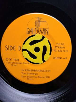 PA Jazz Funk Breaks 45 - Third Stream - In A Galaxy Far Away - Baldwin Vg,  HEAR 2