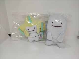Pokemon Center Transform Ditto Wobbuffet & Jirachi Plush Doll 2 Set