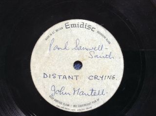 Paul Samuel Smith,  John Mantell " Distant Crying " Unreleased Uk 1966 Acetate