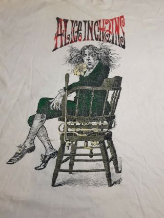 Alice In Chains Vintage Angry Chair Xl Shirt 1992 Fruit Of The Loom