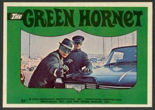 Green Hornet & Kato (bruce Lee) 1966 Donruss Green Hornet Stickers 22 Gem