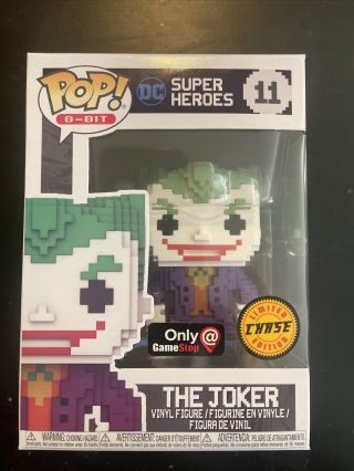 Funko Pop 8 - Bit The Joker 11; Gamestop Excl,  Chase;