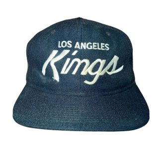 Vintage Los Angeles Kings Hat Sports Specialties Script Logo Snapback 90s Eazy E