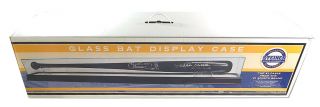 Steiner Sports Baseball Bat Glass Display Case Cherrywood Base Nib