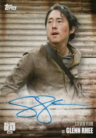 The Walking Dead Season 6,  Steven Yeun ‘glenn Rhee’ Autograph Card