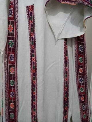 Antique Hand Made Embroidery Traditional Heritage Palestinian Dress بيت دجن