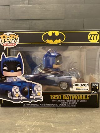 Funko Pop Rides Batman 80th Blue Metallic 1950 Batmobile 277 Amazon Exclusive