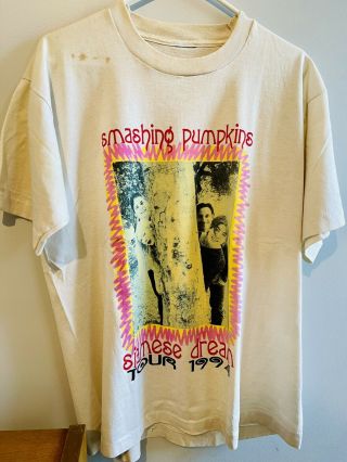 Vintage Smashing Pumpkins Siamese Dream Tour T - Shirt Xl 1994 Rare Bootleg Tee