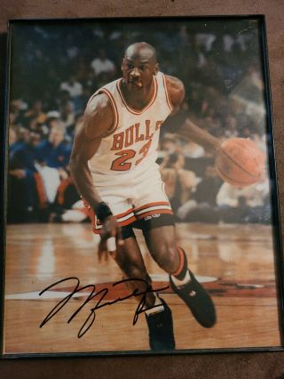 Autographed Michael Jordan 8x10 With Certificate Of Authenticity