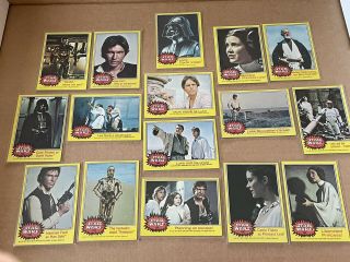 1977 Topps Star Wars Cards Series 3 Complete Set With 66 Cards And 11 Stickers