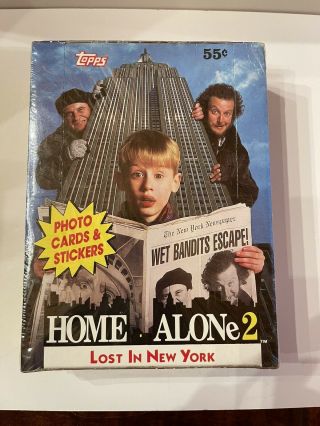 Vtg 1992 Topps Home Alone 2 Lost In York Trading Cards Box Donald Trump?