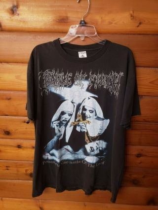 Vintage 1998 Cradle Of Filth Decadence Is A Virtue Possessions Metal Tee Shirt