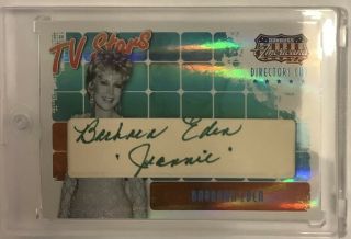 2008 Donruss Americana Tv Stars Barbara Eden Jeannie Cut Autograph Auto 036/120
