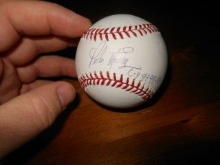 Pedro Martinez Autograph Signed Major League Baseball Ball Mlb