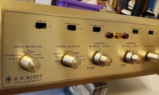 H H Scott 299b Vintage Stereo Tube Amp Old School Hippie Cool Sound Amplifier Nr