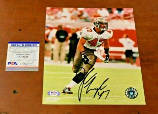 John Lynch Signed 8x10 Photo Tampa Bay Buccaneers 49ers Gm Hall Of Fame Psa/dna