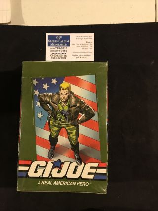 1991 Impel Gi Joe Official Trading Cards Factory Box 36 Packs