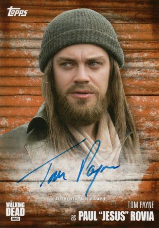 The Walking Dead Season 6,  Tom Payne ‘paul “jesus” Rovia’ Autograph Card 68/99
