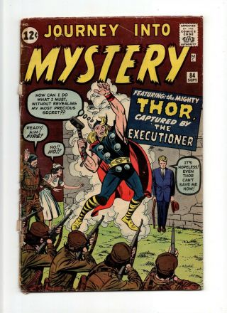 Journey Into Mystery 84 Vintage Marvel Comic Key 2nd Thor,  1st Executioner