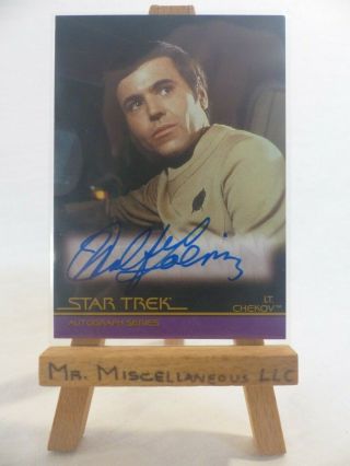 The Complete Star Trek Movies Autograph Card A30 Walter Koenig Lt.  Chekov